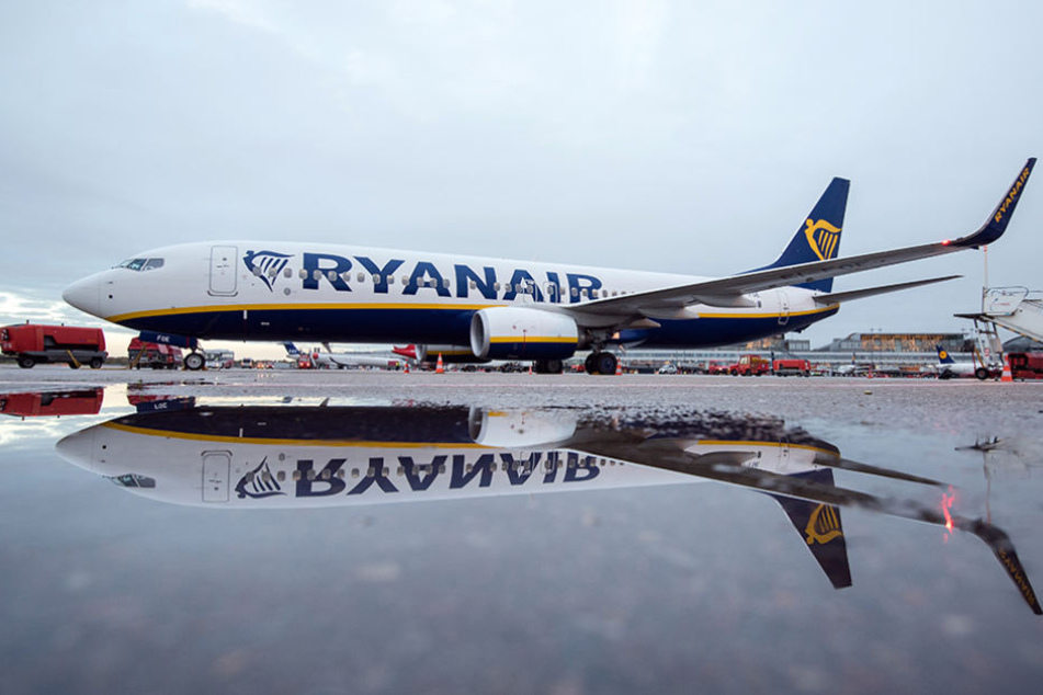 Zukünftig öfter am Boden als in der Luft: eine Boeing 737-800 von Ryanair
