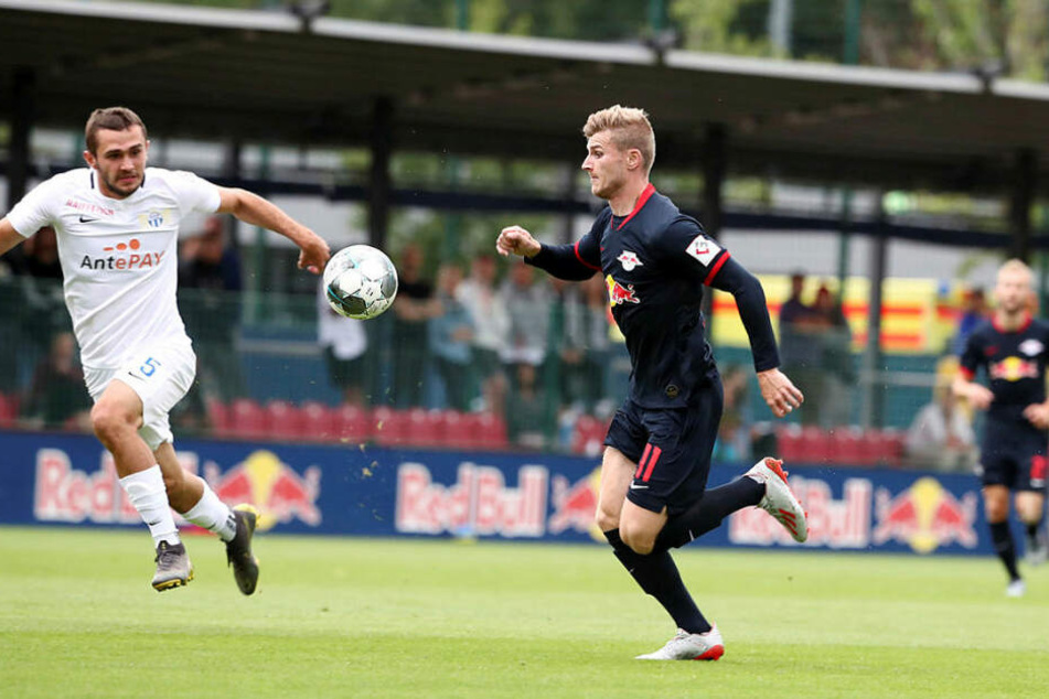 Nationalstürmer Timo Werner (r., hier gegen Zürichs Levan Kharabadze) blieb im Angriff blass.