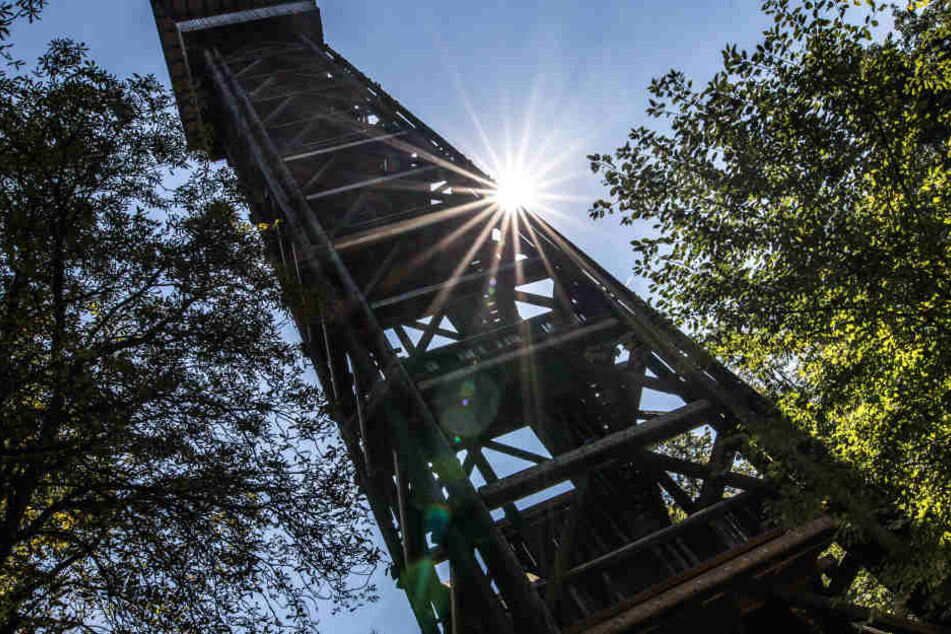 Der Goetheturm brannte im Oktober 2017 ab.