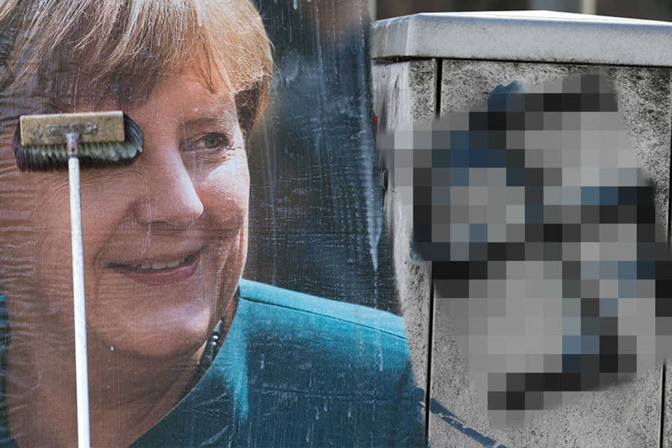 Unbekannte haben in Mutzschen mehrere Strom- und Briefkästen sowie ein CDU-Wahlplakat mit Hakenkreuzen besprüht. (Symbolbild)