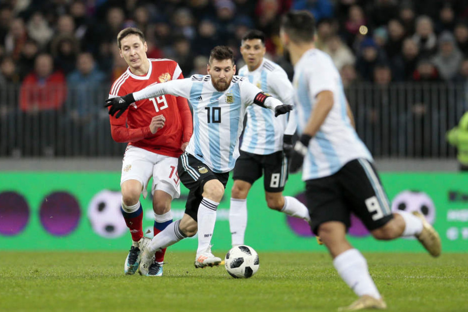 Messi auf Hochtouren: Argentinien setzte sich am Ende mit 1:0 durch.
