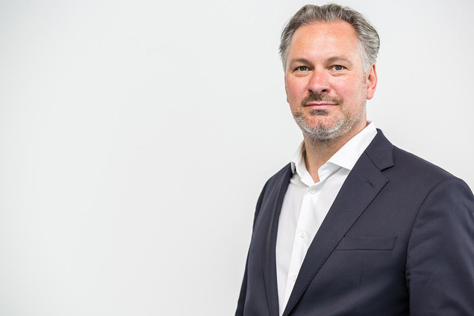 Stolz auf den Erfolg: Solarwatt-Boss Detlef Neuhaus (52).