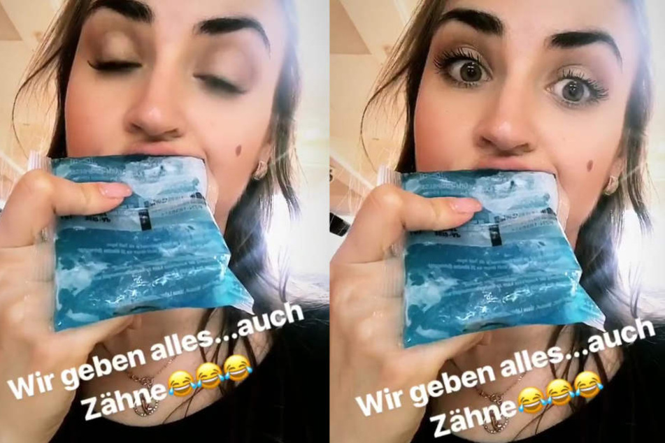 Zum Glück alles halb so wild: Die Tänzerin kann auch am Freitagabend wieder Vollgas geben.