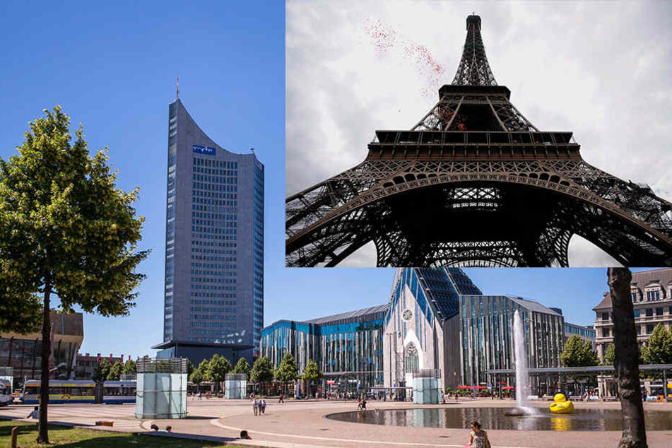 Aus Sicht der JU ist die Freiheitsstatue zu klein. Deshalb soll der Eiffelturm auf dem WIlhelm-Leuschner-Platz nachgebaut werden.