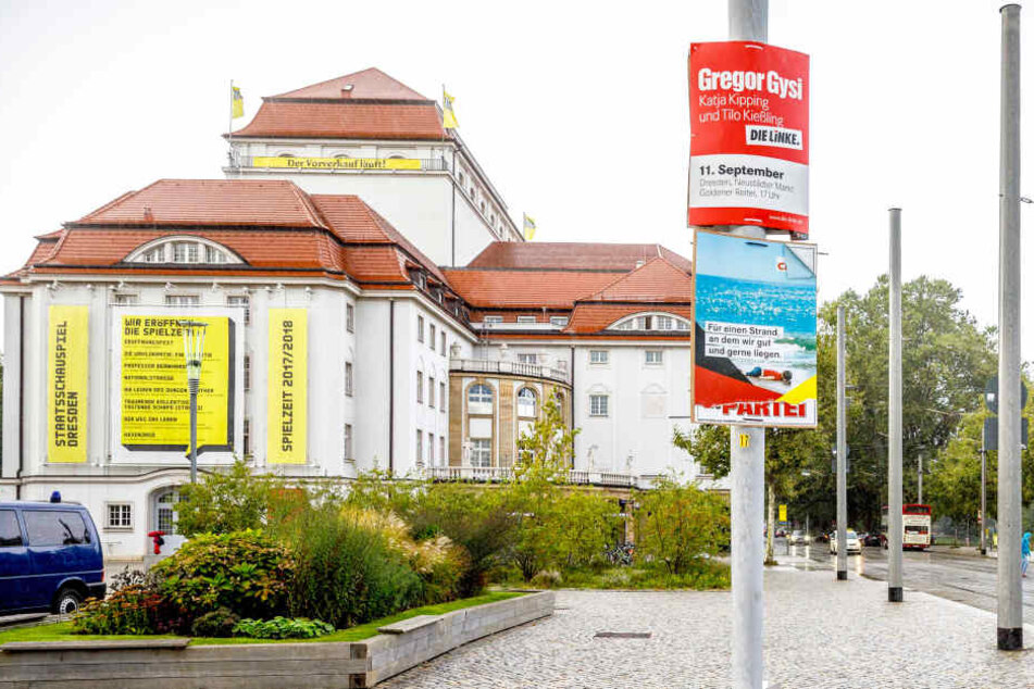 Das geschmacklose Wahlplakat der Satire-Partei hängt unter anderem am
Postplatz.