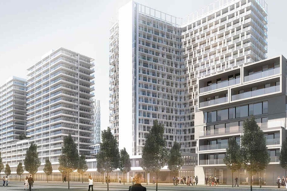 Ein Großprojekt der CG-Gruppe kommt nach Frankfurt: Das Quartier Kaiserlei in Offenbach mit den 19- und 22-geschossigen NewFrankfurt Towers.