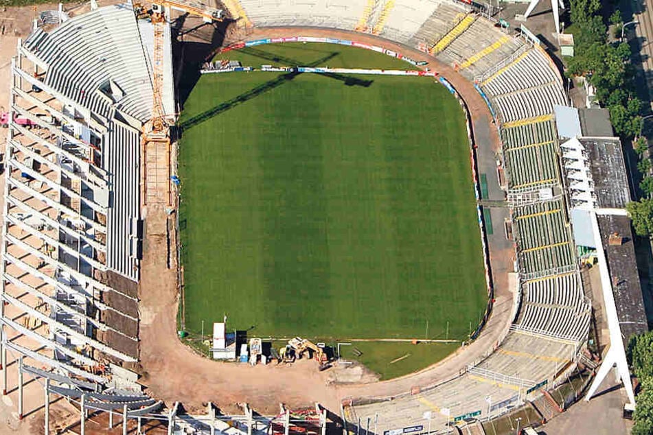 Zwischen 2007 und 2009 wurde das DDV-Stadion an der Lennéstraße gebaut.