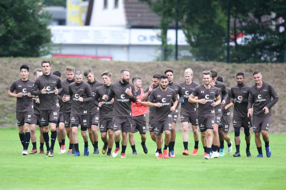 Die Kiezkicker beim Training. (Archivbild.)
