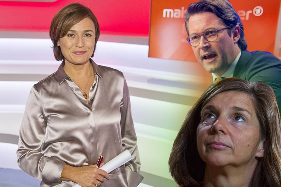 Gäste bei Maischberger (li.) am Mittwoch sind unter anderem die Politiker Katrin Göring-Eckardt (50, Grüne) und Andreas Scheuer (42, CSU).