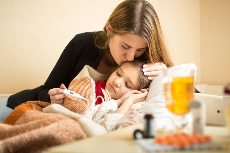 Fieber! Kinder die darunter leiden, dürfen nicht in die Kita gebracht werden.