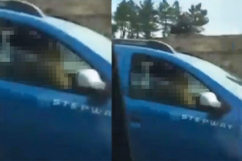 Was spielte sich wohl in diesem Auto ab?
