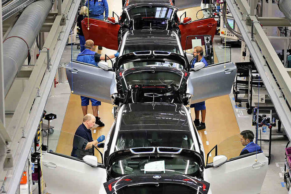 In dem Leipziger Werk gehen seit einigen Jahren auch Elektro-Autos vom Band.