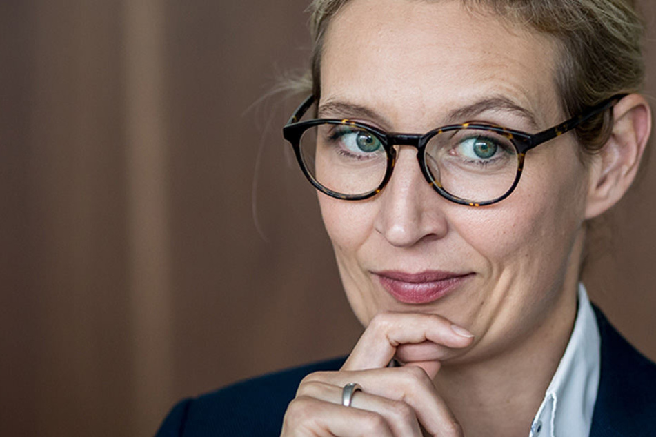 Alice Weidel, Spitzenkandidatin der "Alternative für Deutschland" (AfD) für die Bundestagswahl, greift Kanzlerin Merkel an.