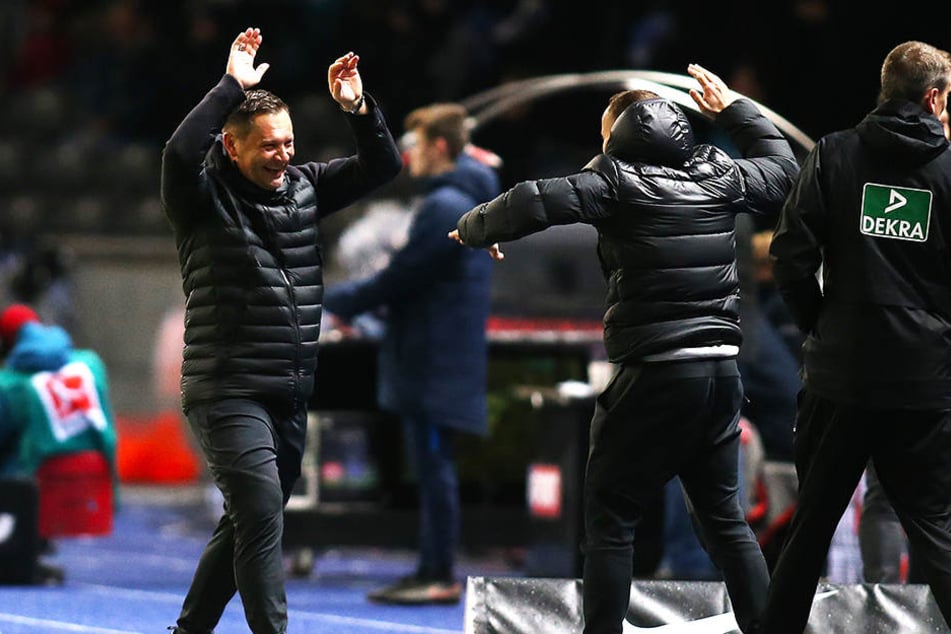 Herthas Trainer Pal Dardai durfte einen hart erkämpften Sieg bejubeln.