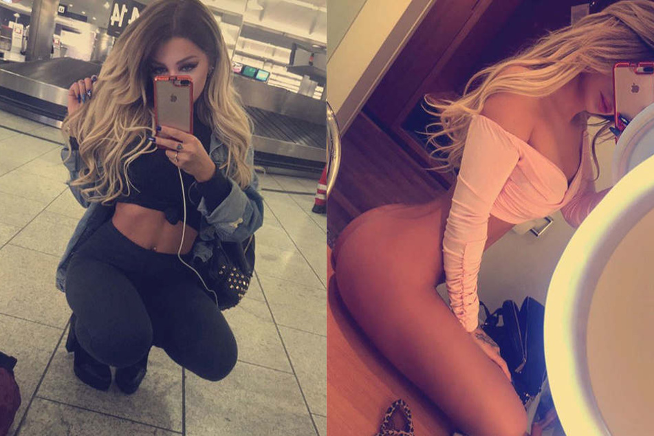 Am Samstag zeigte sich Katja Krasavice auf Instagram mit einem unnatürlich verbogenen Rücken. Er scheint sogar etwas ausradiert worden zu sein.