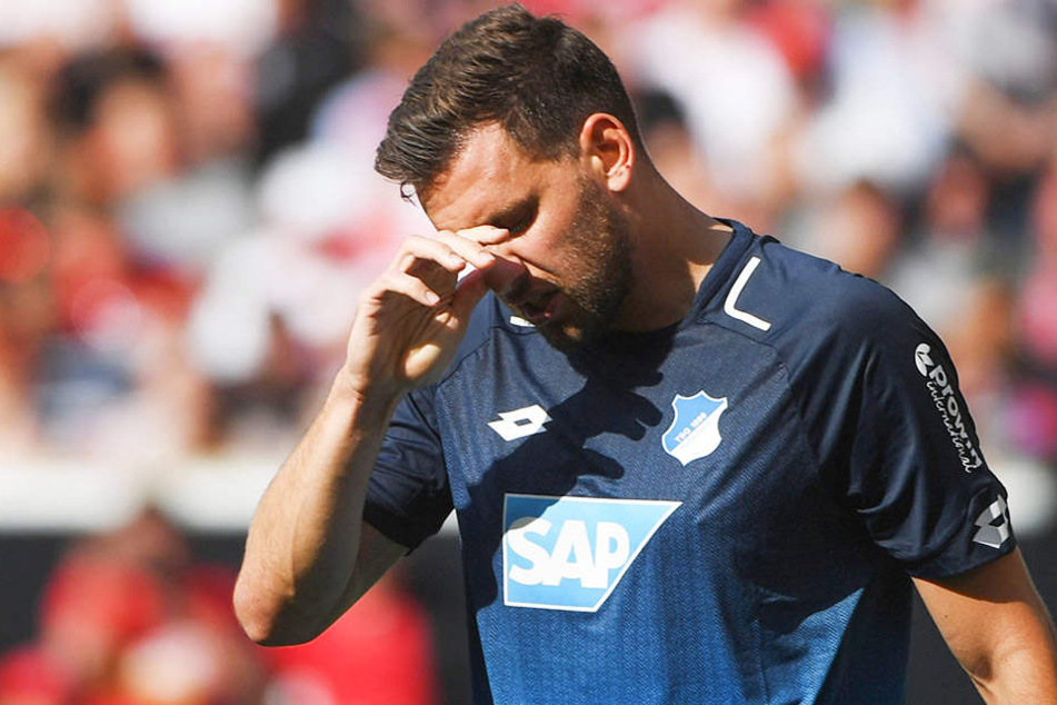 TSG-Stürmer Adam Szalai nach der 0:2-Niederlage beim VfB Stuttgart.