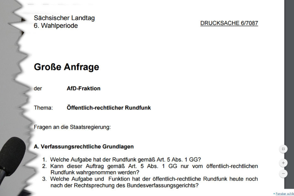 Eingegangen am 15.11.2016 im Sächsischen Landtag: 41 A4-Seiten mit 630 Fragen...