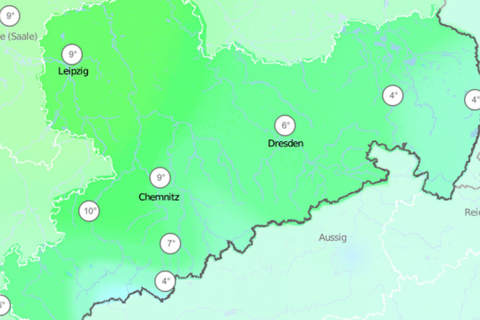 Die Temperaturen steigen am Wochenende in Sachsen auf bis zu zehn Grad.