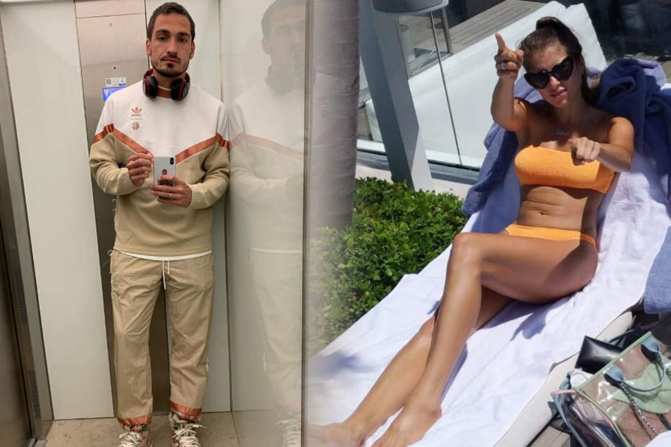 Cathy Hummels und ihr Ehemann Mats vom FC Bayern. (Bildmontage)
