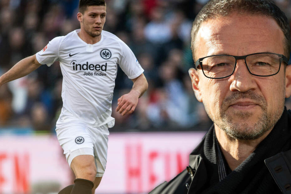 Fotomontage: Ob, wohin und zu welchem Preis Luka Jovic (Li.) Eintracht Frankfurt verlassen könnte, ließ Sportvorstand Fredi Bobic noch vollkommen offen.