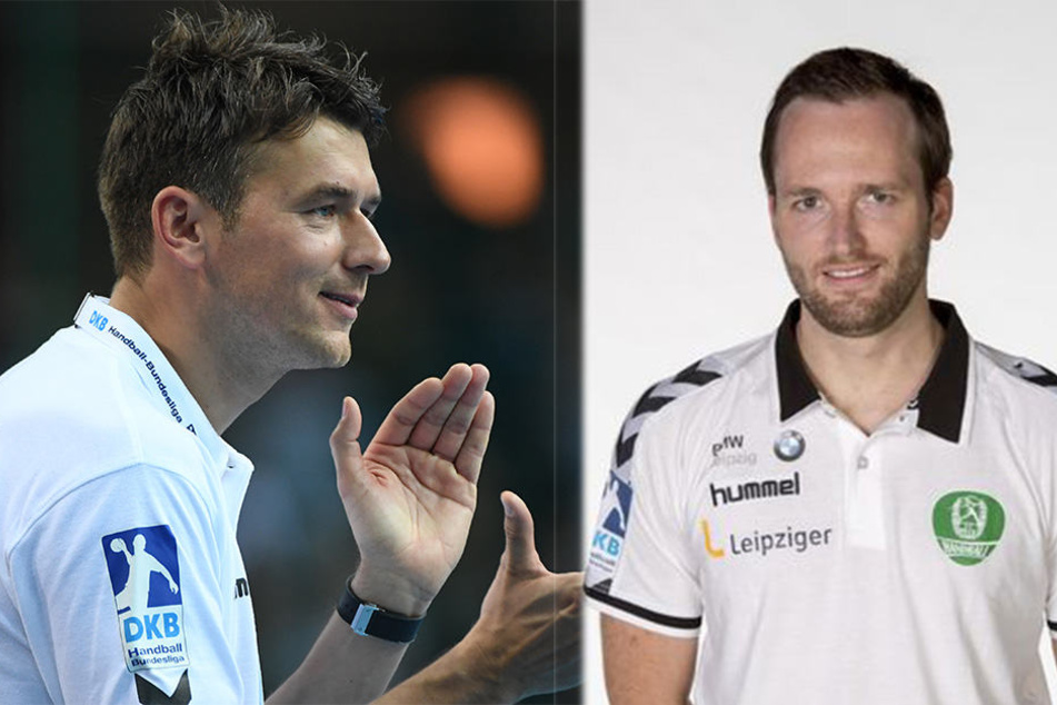 Alter und neuer Coach: Christian Prokop (l.) wird den Cheftrainer-Posten beim SC DHfK Leipzig abgeben. Interimsweise bis Ende 2017 übernimmt der bisherige Co-Trainer André Haber (r.)