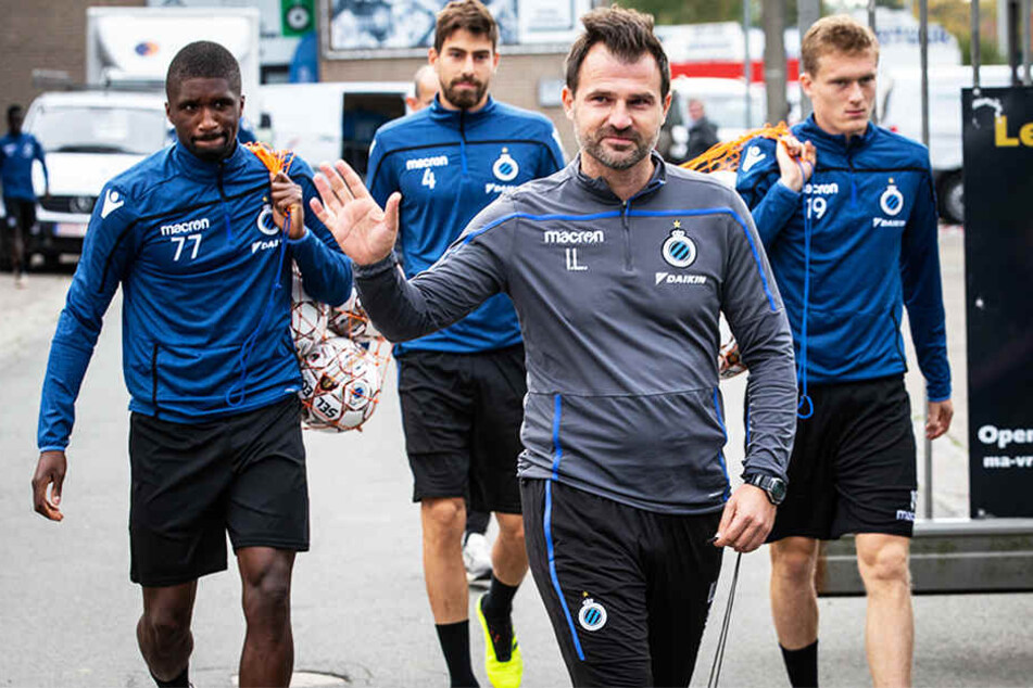 FC-Brügge-Trainer Ivan Leko (Vorne) wurde ebenfalls kurzzeitig festgenommen.