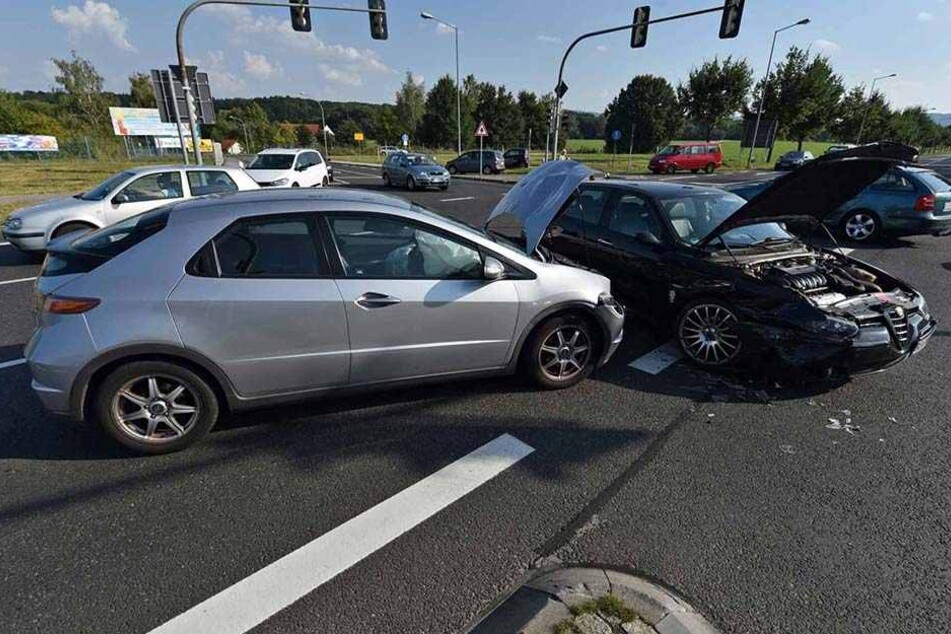 Weil eine Ampel ausfiel, kam es auf der Kreckwitzer Straße in Bautzen zu einem Verkehrsunfall.