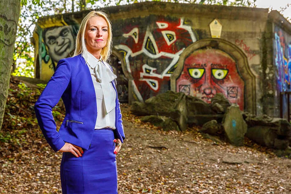 SPD-Stadträtin Kristin Sturm (32) hat einen Verein gegründet, der den Wiederaufbau des Turms auf dem Wolfshügel stemmen soll.
