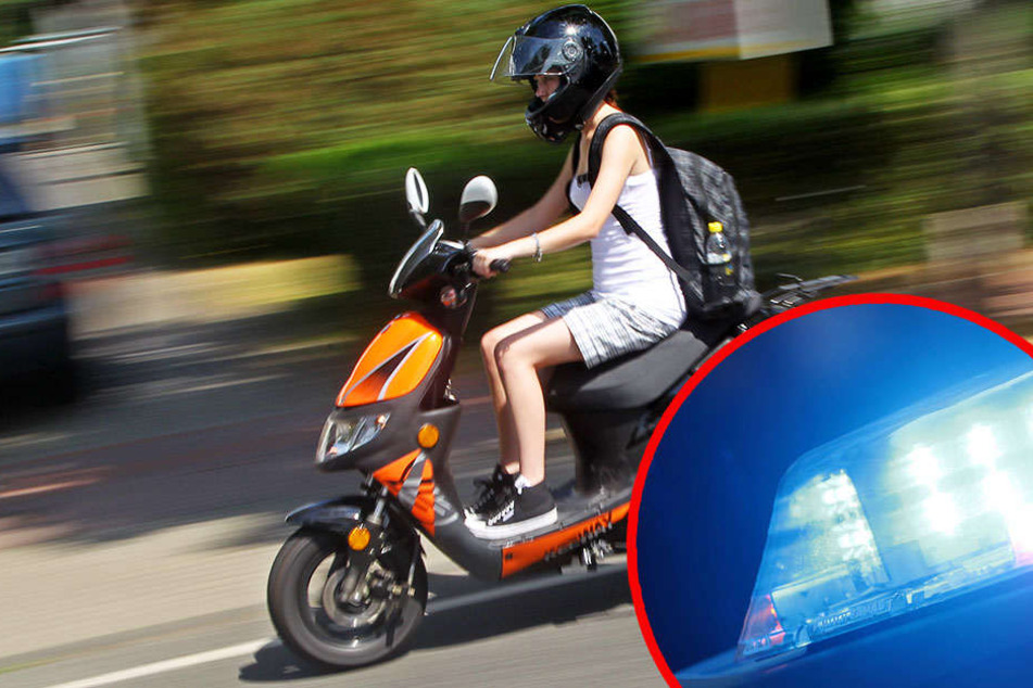 Die 16-jährige Mopedfahrerin stürzte bei dem Vorfall und musste ins Krankenhaus gebracht werden. (Symbolbild)