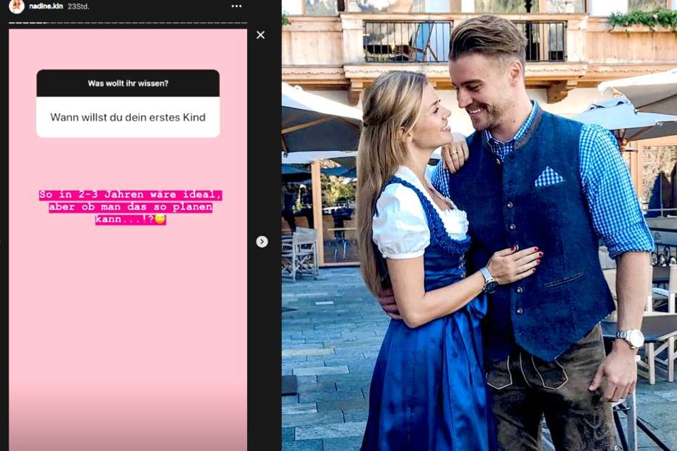 Wollen Nadine Klein (33) und Alexander Hindersmann (30) etwa schon Eltern werden?