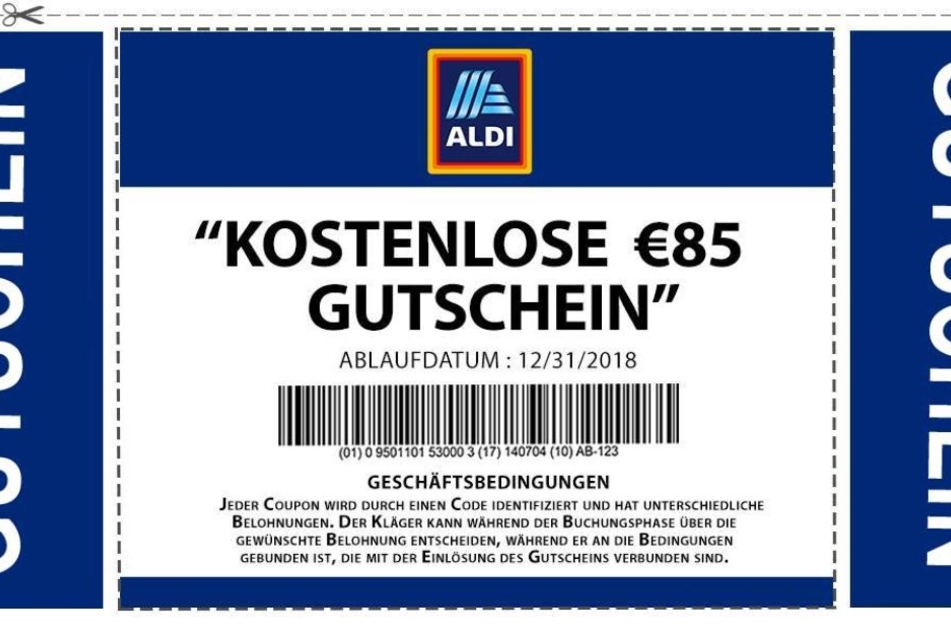 Solche "tollen" Gutscheine, die man angeblich auch gewinnen kann, sind natürlich absoluter Quatsch.