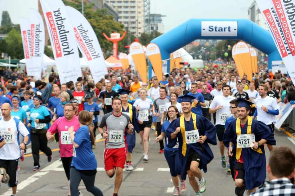 Zum Firmenlauf in Chemnitz werden rund 10.000 Teilnehmer erwartet.