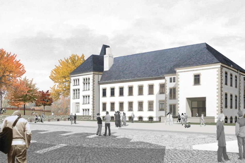 Das ehemalige Amtsgericht wird zum neuen Hauptgebäude des Campus umgebaut.
