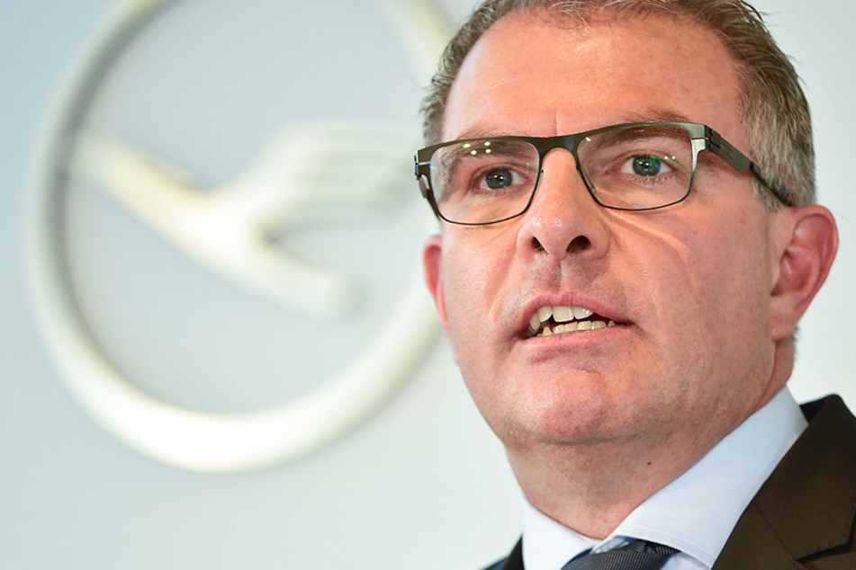 Carsten Spohr, Vorstandsvorsitzender der Deutschen Lufthansa AG, bei einer Pressekonferenz in Frankfurt am Main.
