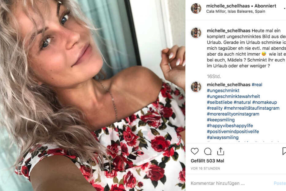 Dieser Screenshot zeigt den Instagram-Post von Michelle Schellhaas.