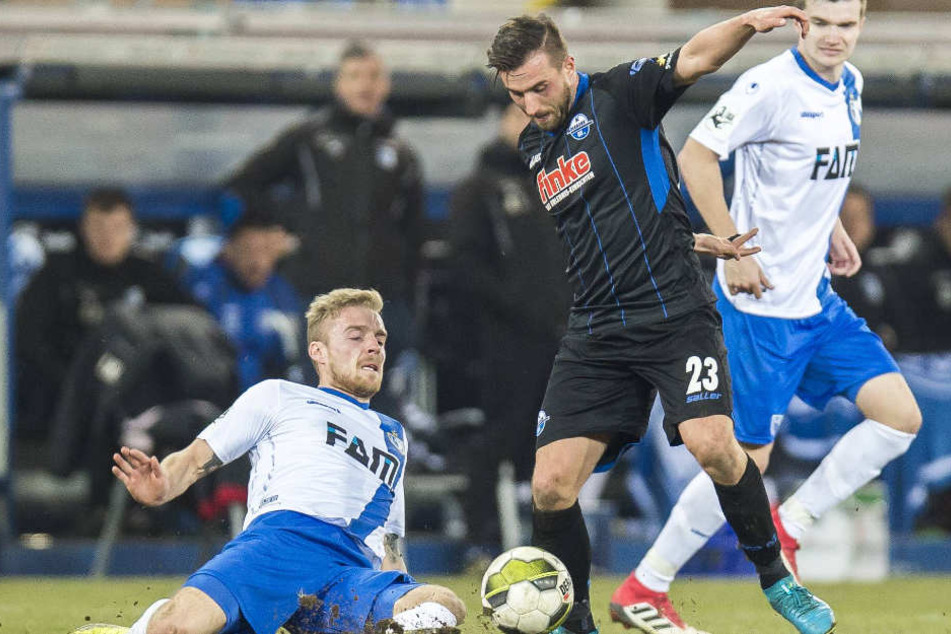 Florian Pick (l.) sorgte für ordentlich Wirbel und Torgefahr.