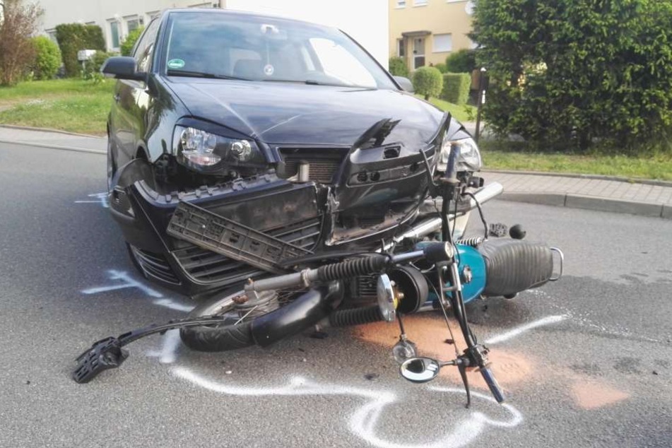 Auf der Merbitzer Straße kam es am Dienstagmorgen zu einem Unfall.