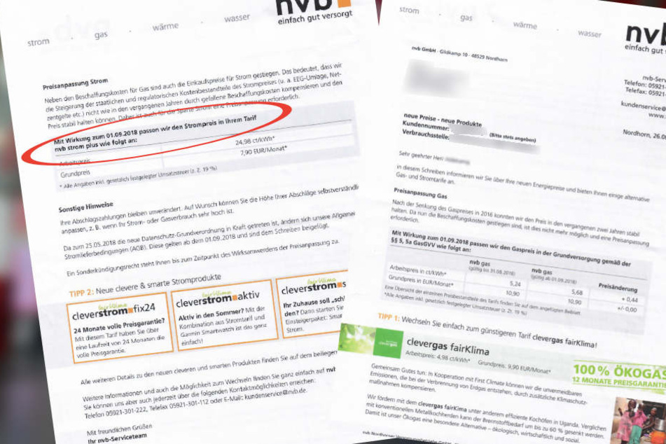 In viele Haushalte flatterte dieses Schreiben mit der Info einer Preiserhöhung!