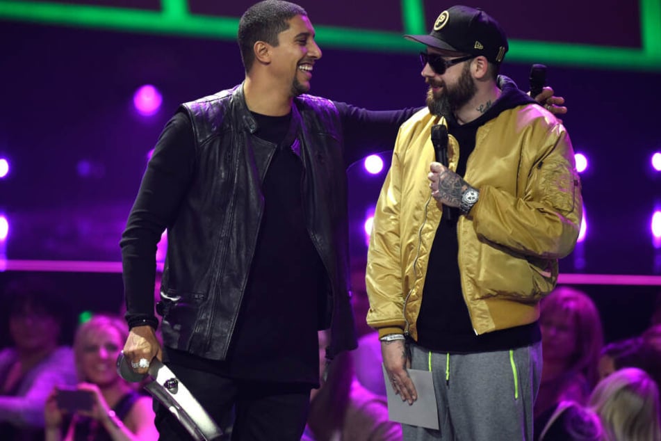 Rapper Sido (r.) und Sänger Andreas Bourani (l.) landeten mit ihrem Song "Astronaut" auf Platz 1 der deutschen Single-Charts.