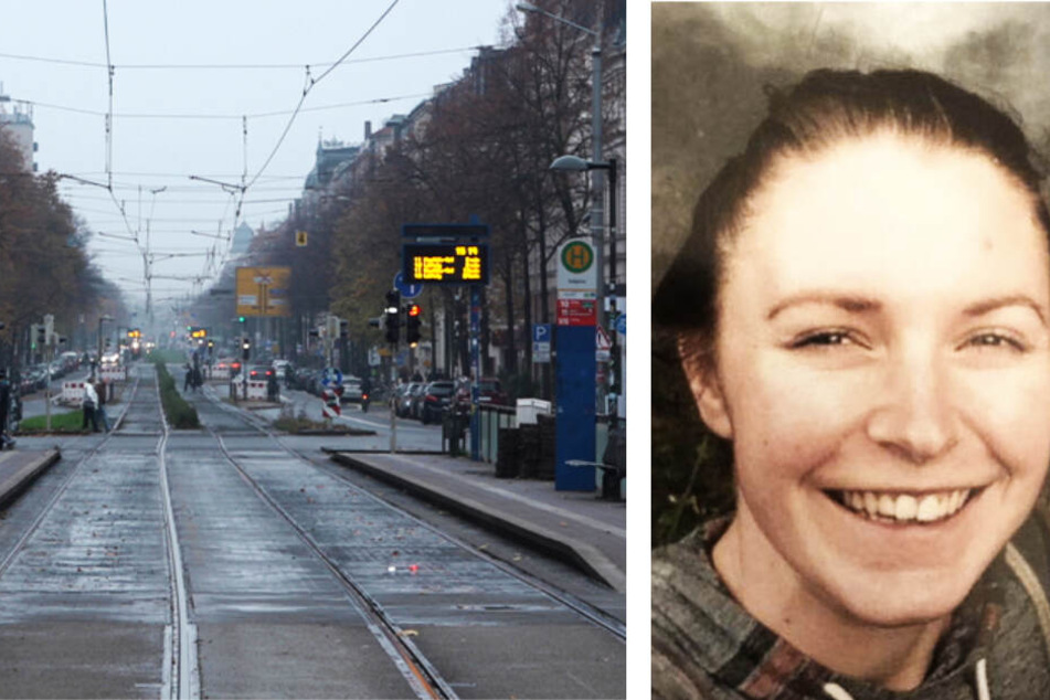 Yolanda (23) verließ am 25. September ihre WG in der Körnerstraße. Fährtenhunde führten die Beamten zur nahegelegenen Haltestelle Südplatz (l.). Hier verlor sich die Spur.