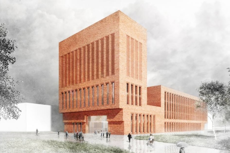 So soll die neue Bibliothek der Bergakademie aussehen. Eingegliedert wird ein Hörsaalzentrum.