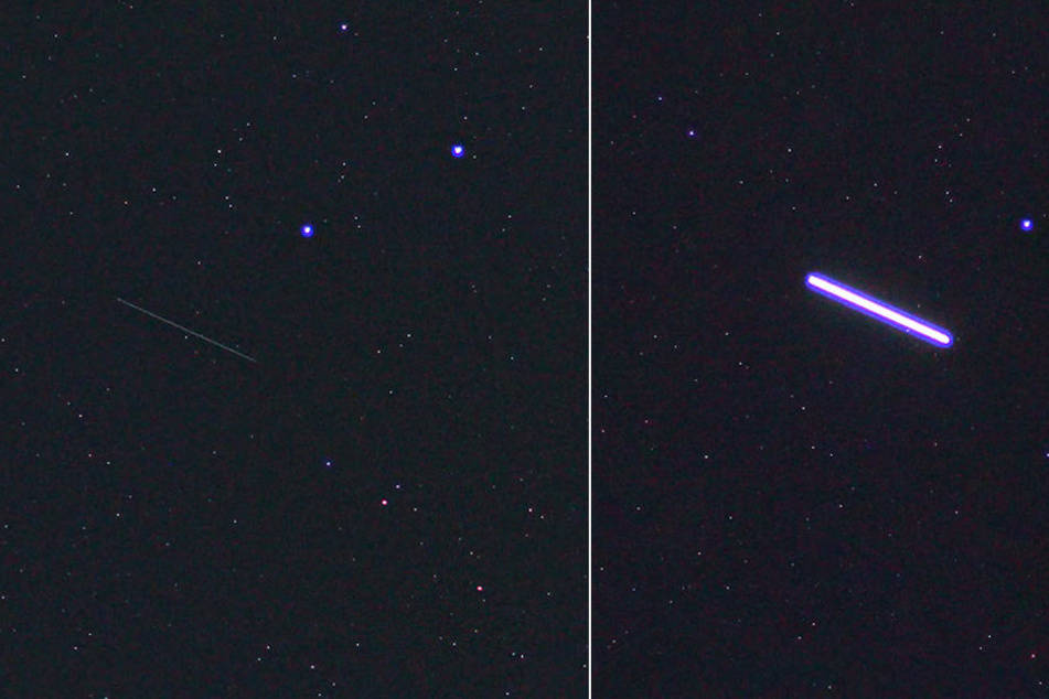 Bei Montagearbeiten verloren Astronauten der ISS dieses Hitzeschild. Demnächst wird es in die Atmosphäre eintreten.