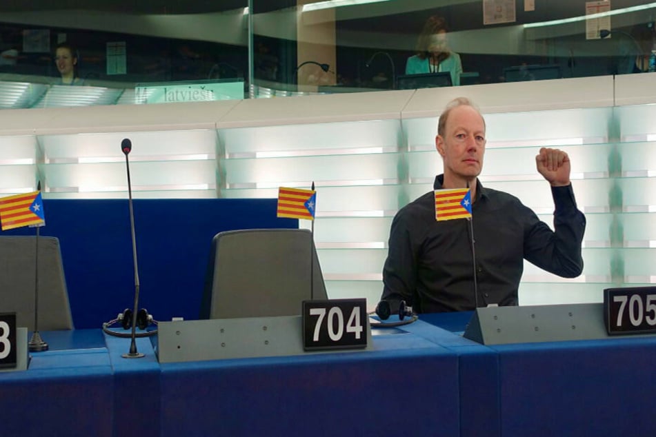 Martin Sonneborn im EU-Parlament.