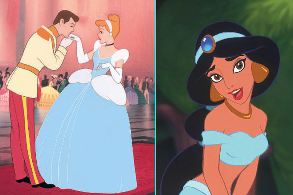 Egal ob Cinderella (links) oder Prinzessin Jasmin aus "Alladin": Sie tragen blau!