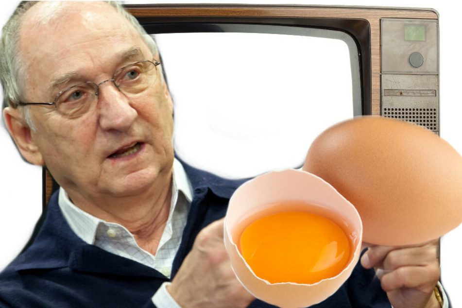 Moderator Heinz Rennhack durfte in seiner Sendung das Wort "Ei" zeitweise nicht sagen. (Bildmontage)