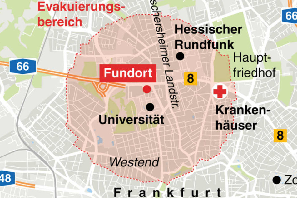 Keiner darf in dem evakuierten Bereich bleiben am Sonntag.