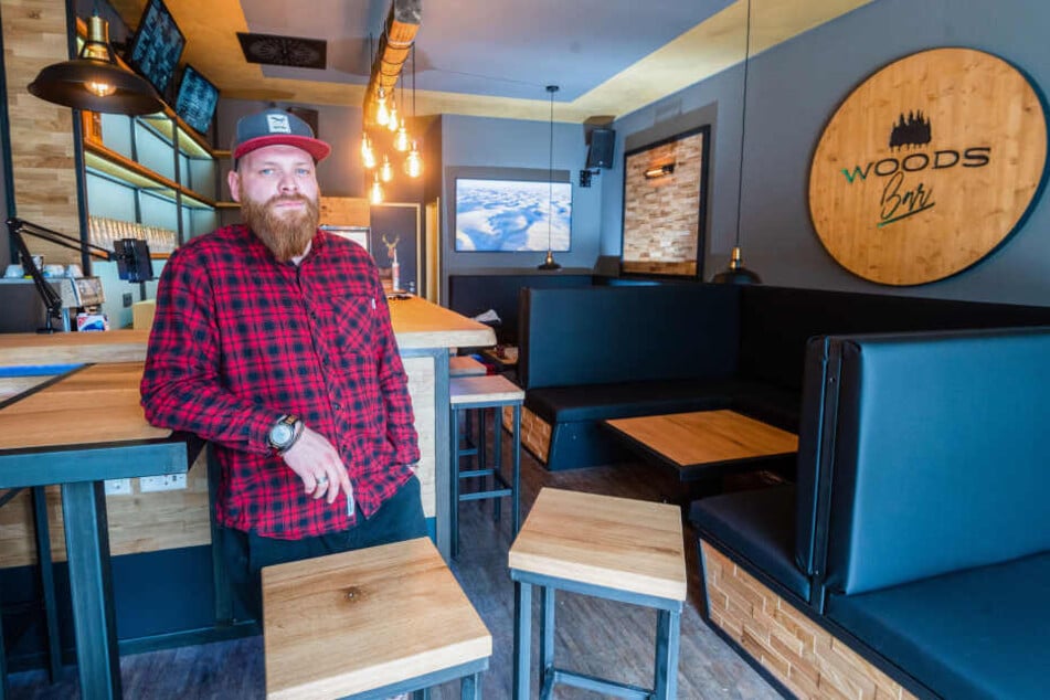 Chris Glaubitz (33) will in seiner "Woods"-Bar für Wohlfühlatmosphäre sorgen.
