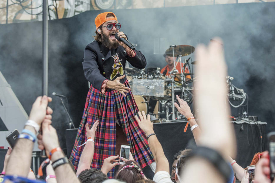 Jared Leto, Sänger der Band "30 Seconds to Mars".