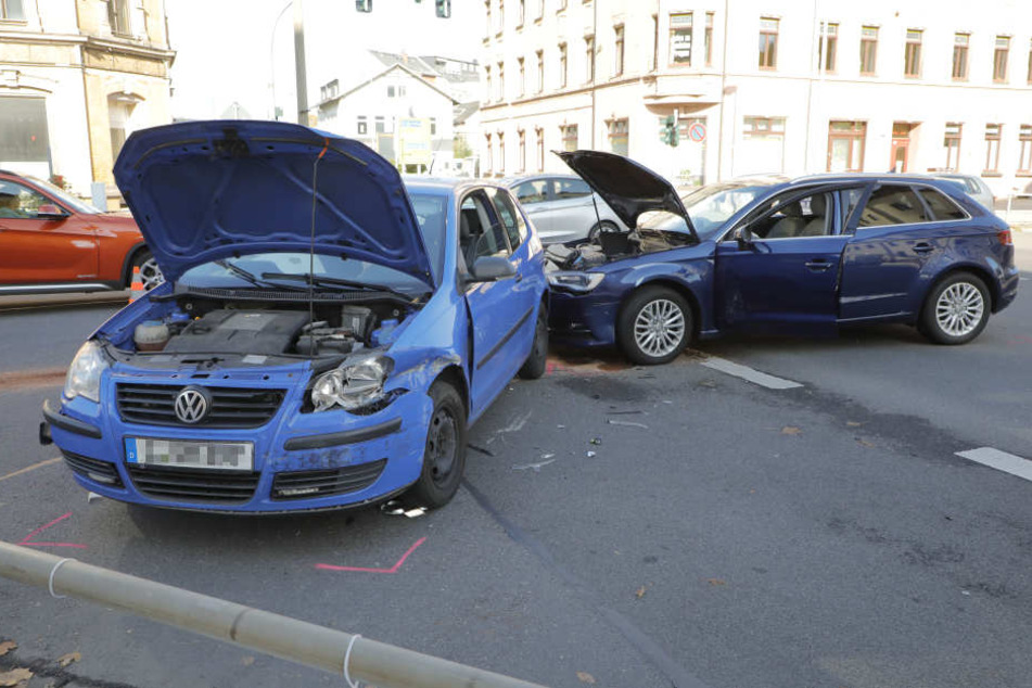 Der Unfall passierte, als der Audi dem VW die Vorfahrt genommen hatte.