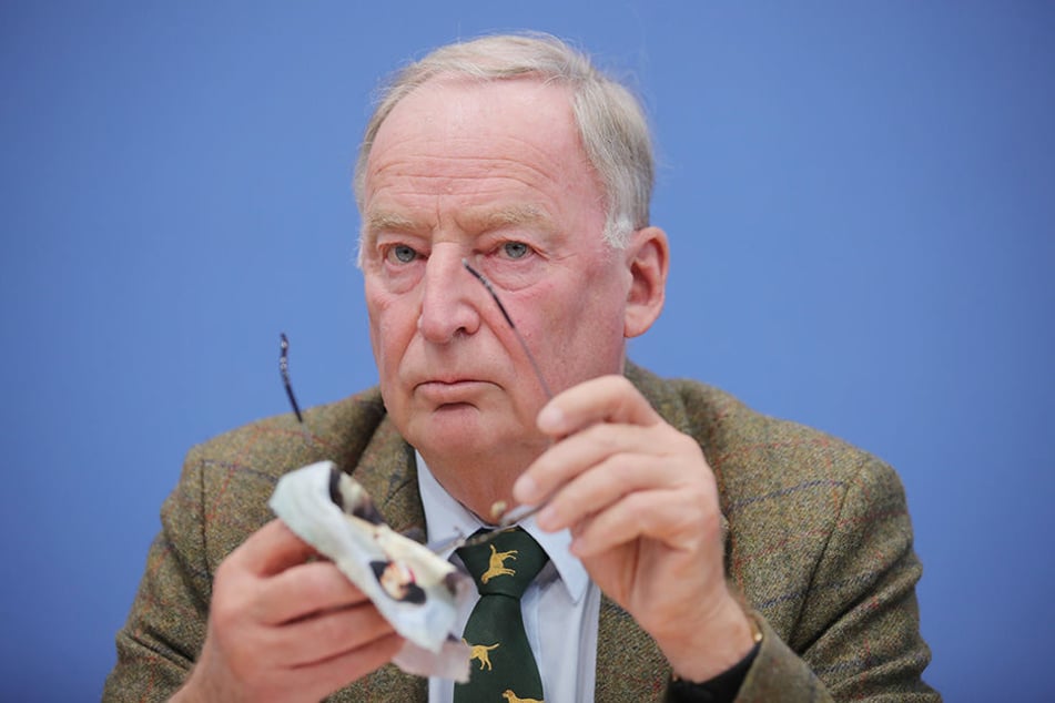 Alexander Gauland bei einer Pressekonferenz einen Tag nach der Bundestagswahl.